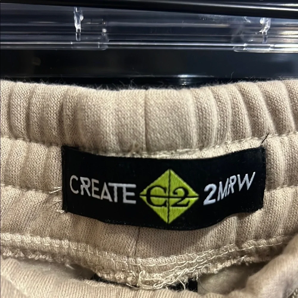 CREATE 2MRW Beige Joggers with Brown Patterns - Picture 5 of 8